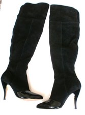 Dune Pixie D black suede and