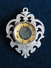 Antique 1901 silver compass - antique,
