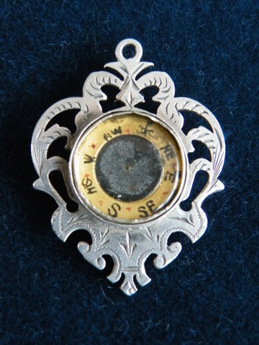 Antique 1901 silver compass - 1901,