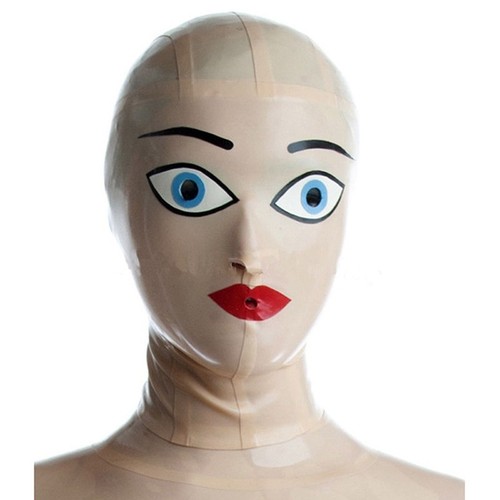 Latex gummi rubber drama hood - latex,