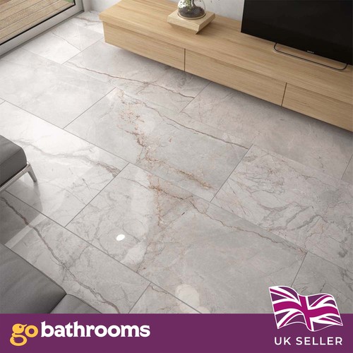 Grey tile polished marble - polished,