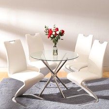 Round Glass Dining Table