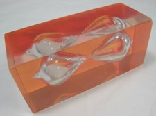 Vintage Egg Timer Acrylic / Perspex / Orange Circa 1970s