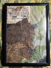 US WW2 WWII 82nd Airborne Relics Framed Paratrooper Lot Collectables Para Rare