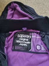 Girls/women's Superdry windcheater jacket, size XS pink lining. Please see pho