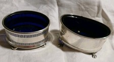 2 Solid Silver Open Salts Mint