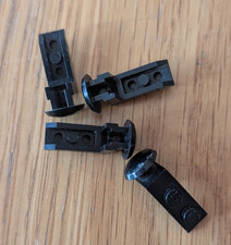 4 x Vintage Lego Train Buffer Bricks - Black - No reserve