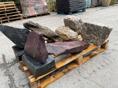 Large slate rocks garden - &,