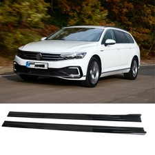 For VW Passat CC B6 B7 B8 Gloss Side Skirt Rocker Panel Splitter Lip Extension