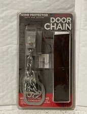 Home Protector Security Door Chain with Locking Ring Suitable for Most Doors New