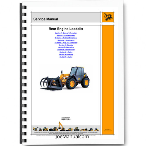 Jcb 526 526s 528 - 526s, rear