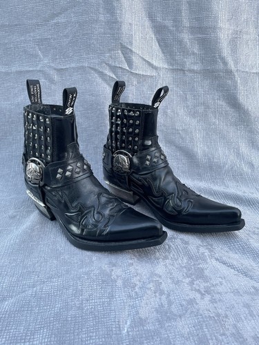 New rocks cowboy western ankle - cowboy,