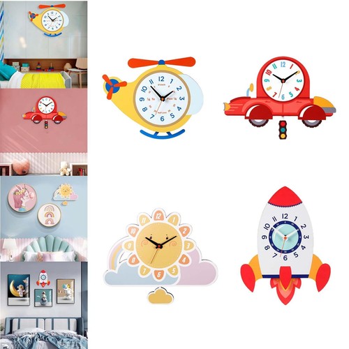 Cartoon wall clock kid - cartoon,