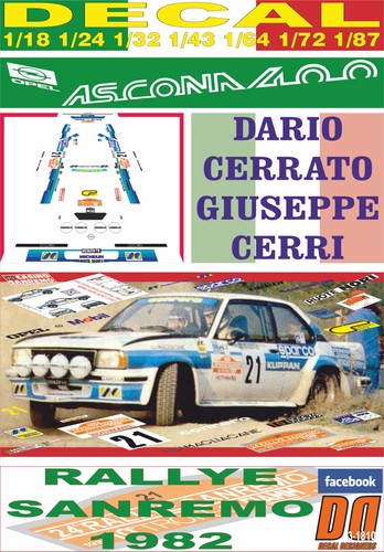 Decal opel ascona - opel, 400