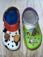 Disney Toy Story Woody And Buzz Mixed Matched Crocs Set Uk Size 6
