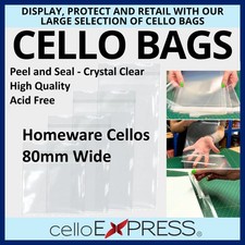 Clear Cello Display Bags Self