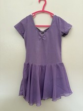 Girls Lilac Ballet Leotard Size 130 7-8 Years Used In Good Condition