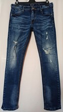 Sale Crosshatch Mens Jeans W34 L33 Ripped Distressed Chantilly
