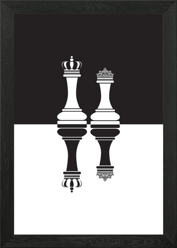 Kings and queens - queens, framed
