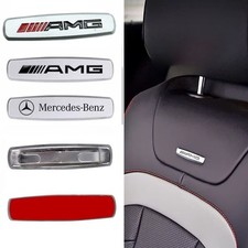 2 x Fit Car AMG Logo Metal Emblems Front Seat Tuning Badges Sticker