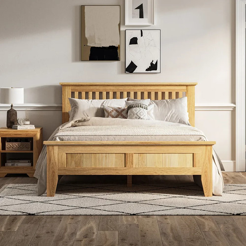 Oak furnitureland bevel king - furnitureland,