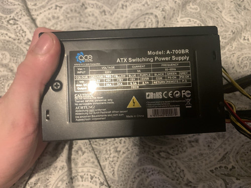 Ace 700br atx 700w power - 700w,