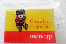 Dennis the Menace  The Beano Character Pin Badge Mencap Charity