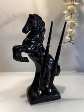 Companion Brand Porcelain Horse Pen Holder, Vintage. Unused, Equestrian 