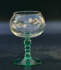 Vtg 1970’s Large Green Glass