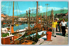 Postcard Girvan Harbourside Ayrshire Scotland posted 1971