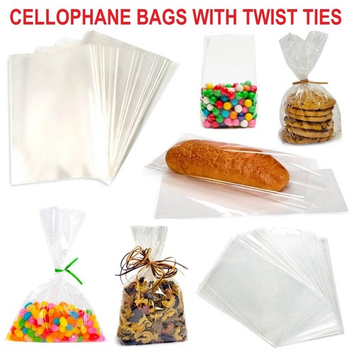 Clear cellophane sweet - clear, bags