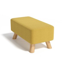 Linen Fabric Footstool Foot