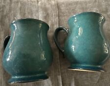 2 DENBY Green GREENWICH CRAFTSMAN MUGS