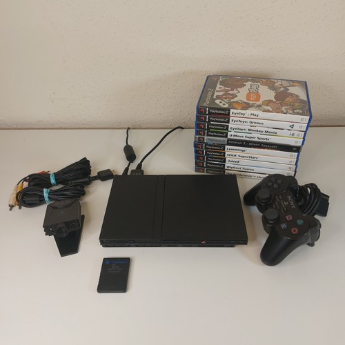 Playstation ps2 slim black - ps2,