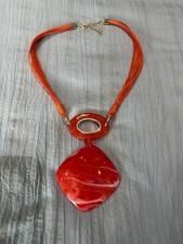 BNWOT, ARTY, QUIRKY, LAGENLOOK ORANGE STATEMENT NECKLACE COS Style