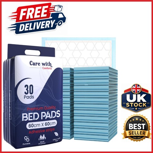 Blue incontinence bed pads - bed,