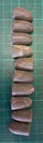 Antique lead rifle - 10,