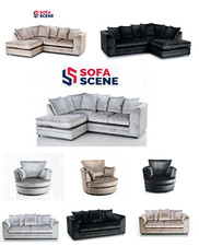 Sofa crushed velvet seater - crushed, 2