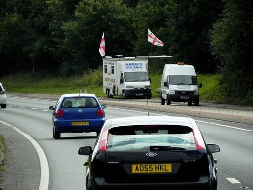 Photo 6x4 snack - van, layby
