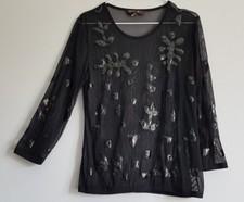 Stephen black mesh - mesh, top