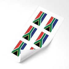 South Africa Flag Stickers x6