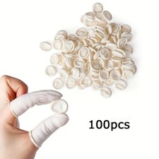 100x Disposable Latex Finger