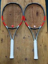 Pair of 2025 Babolat Pure Strike 100 16x19 Grip 2 (L2) with matching backpack
