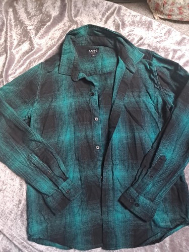 Boohoo man chequered green - man,