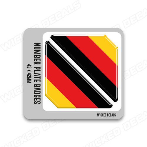42mm german flag corner - x,