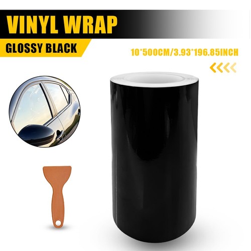 Gloss black 10cm - black, 5m*10cm