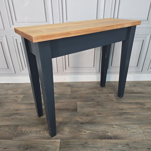 Vintage oak console table - oak,