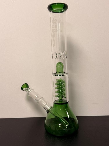 Green 35cm twin spiral coil - green,