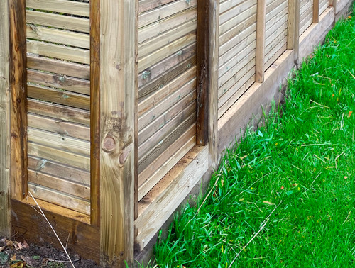 Timber gravel board - gravel,