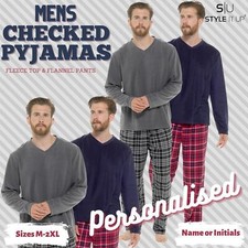 Personalised Mens Warm PJ's